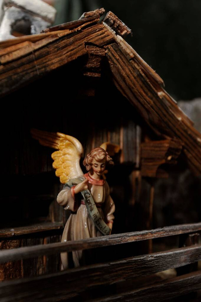 Anděl nebo putto postava v katolickém kostele, svatý cherub - Fotografie, Obrázek