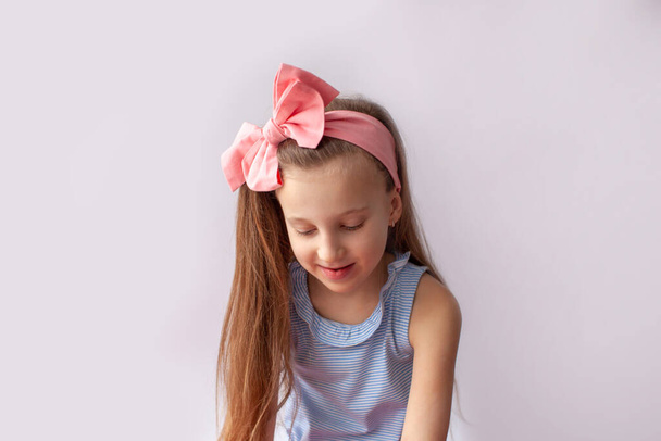 Little adorable girl with headband. - Photo, image