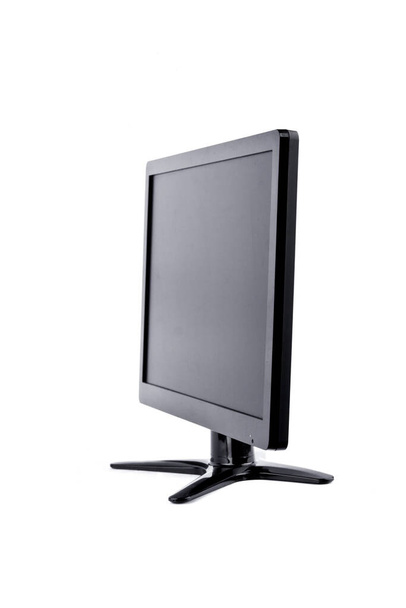 display monitor computer display on white background  hardware  desktop technology isolated - Photo, Image