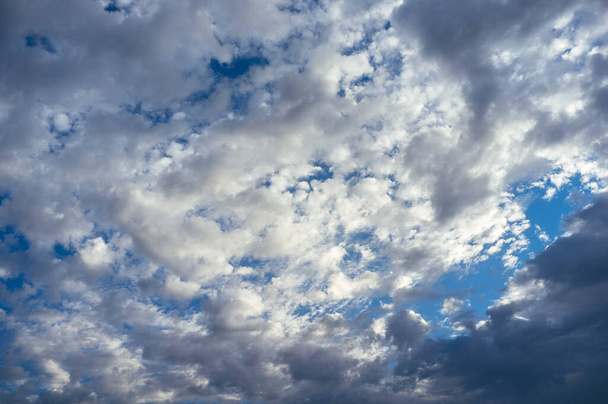 dramatic sky with spring clouds - Photo, Image