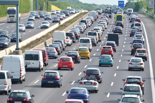 embouteillage sur l'autoroute allemande - Photo, image