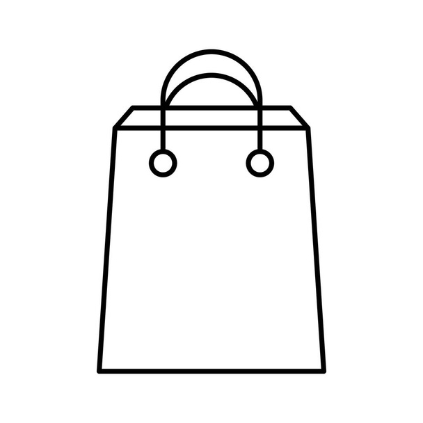 torba zakupy linia styl ikona wektor projektu - Wektor, obraz