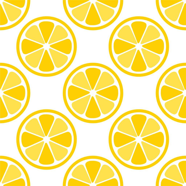 Limón naranja cítricos patrón repetición tela regalo envoltura pared textura fondo vector
 - Vector, imagen