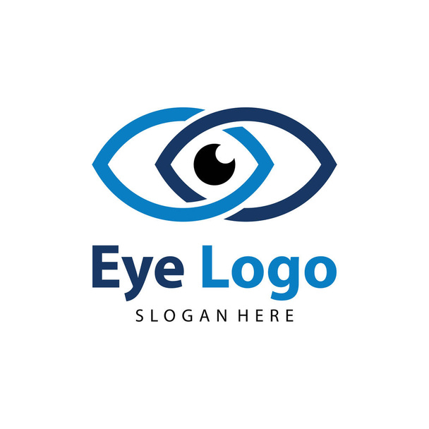 Eye logo vector. Eye Clinic / Ophthalmologists icon, symbol, illustration design template - Vector, Image