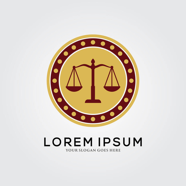 Ügyvédi Iroda / Jogi logó Sablontervezés - Vektor, kép