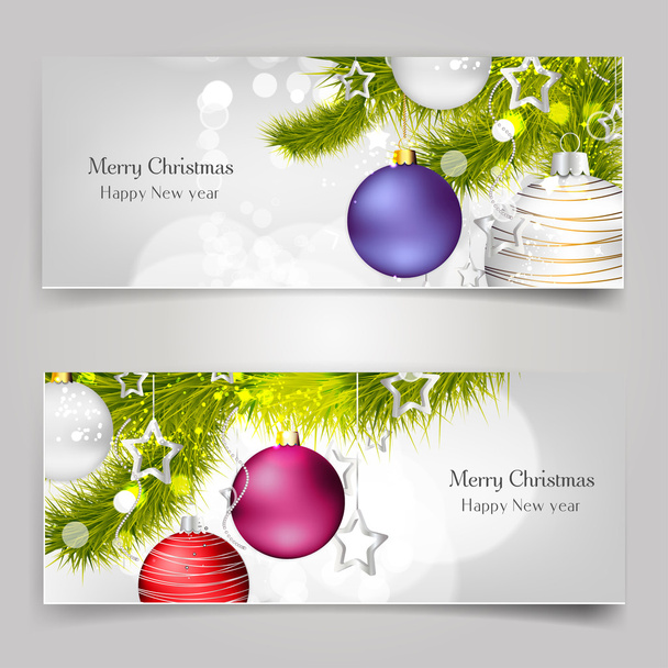 Background with christmas balls - Vector, Image