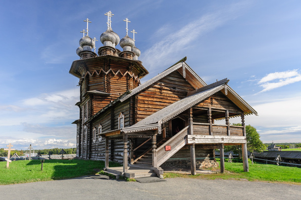 fából készült templom kizhi, Oroszország - Fotó, kép