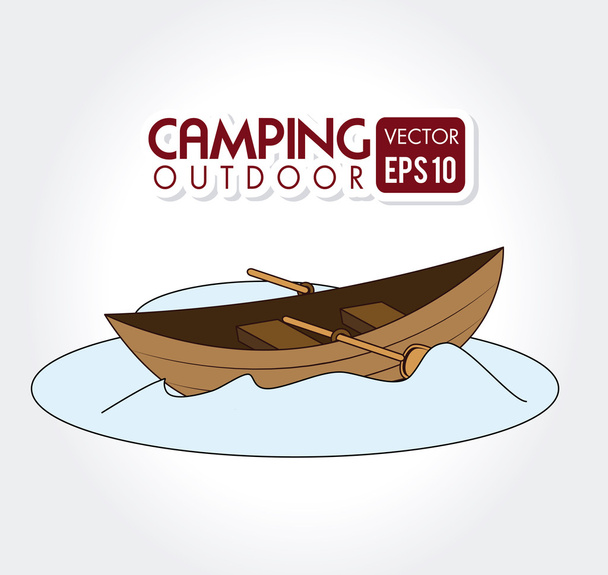 camping design - Vektor, Bild