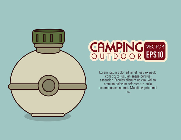 camping design - Vector, Image
