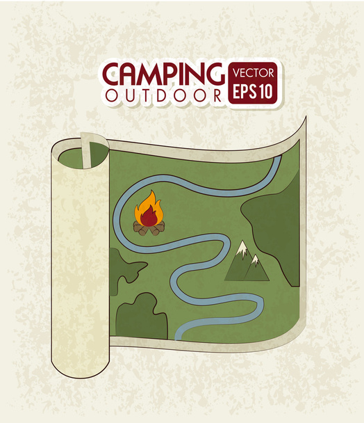 キャンプの設計 - ベクター画像