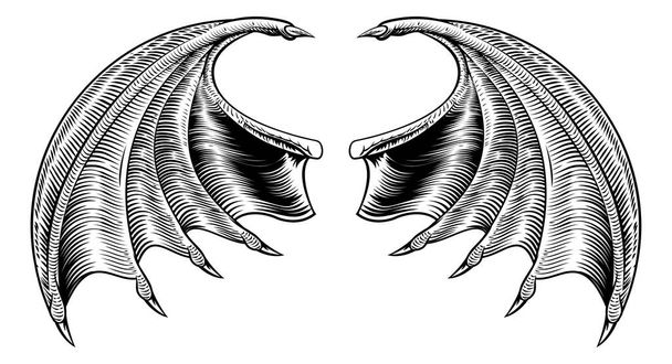 Bat or Dragon Wings - Vetor, Imagem