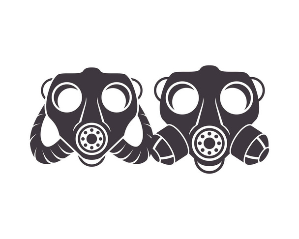 paire de masque à gaz biosécurité icône
 - Vecteur, image