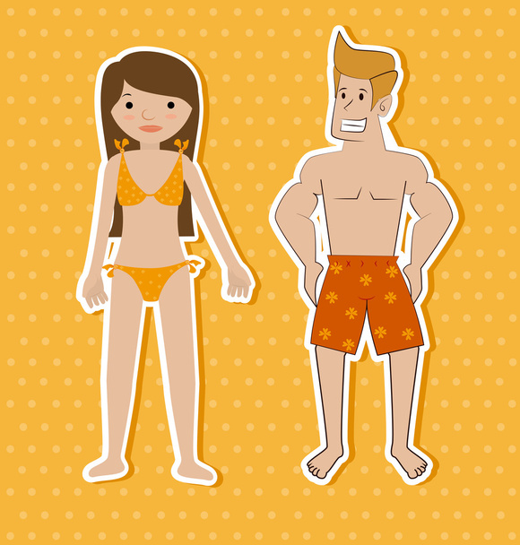 swimsuit - Vector, Image