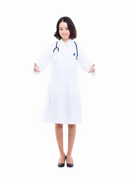 Young Asian woman doctor showing something - Fotoğraf, Görsel