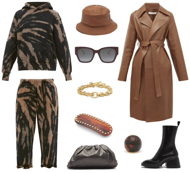 collage único de ropa, zapatos y accesorios de moda para mujer - Foto, imagen