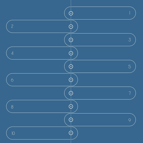 Universal template modern infographic. Lines. 10 positions - 写真・画像