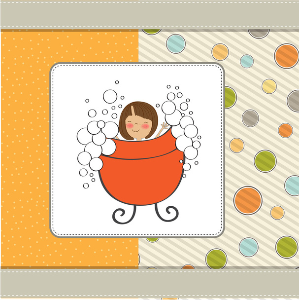 ducha de bebé - Vector, Imagen