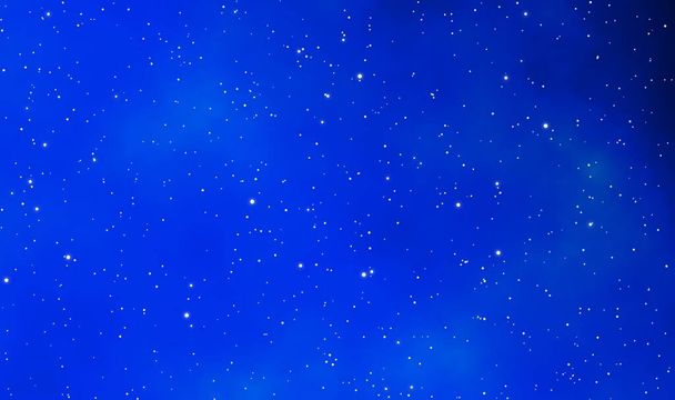 Uzay manzarası çizim grafik tasarımı gaz bulutları ve derin evrendeki yıldız alanlarıyla arka plan. - Fotoğraf, Görsel