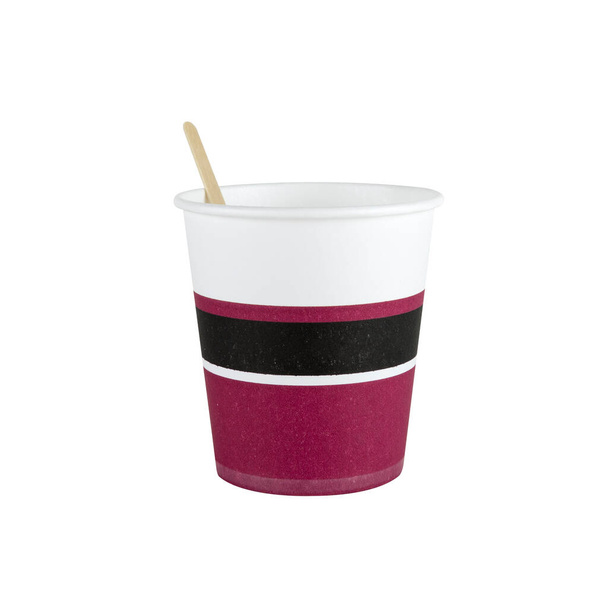 Paper Cup on a white background. Clipping path. - Photo, Image