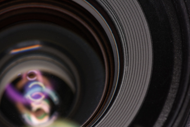 Front element of a camera lens - Foto, Imagen