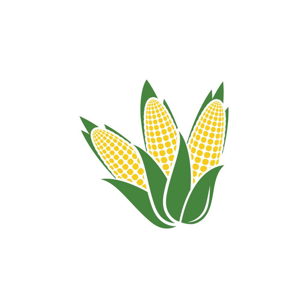 農業トウモロコシのアイコンデザインテンプレート - ベクター画像