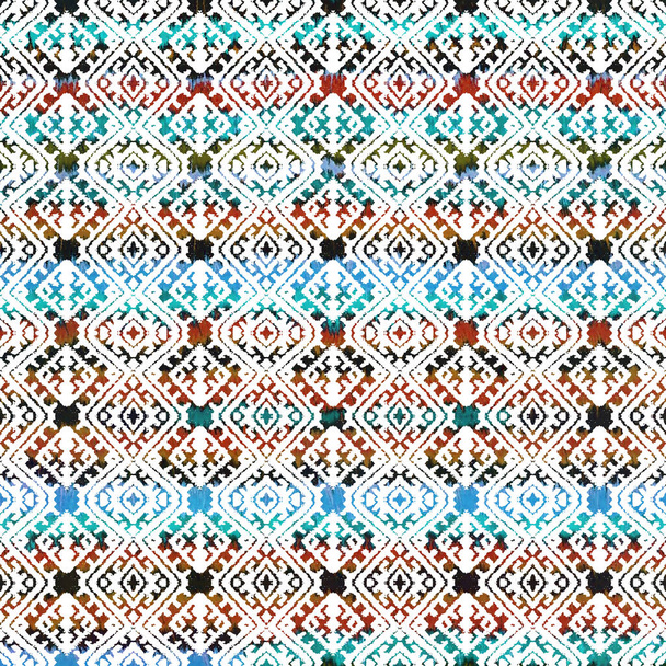 Geometrische textuur patroon met aquarel effect - Foto, afbeelding
