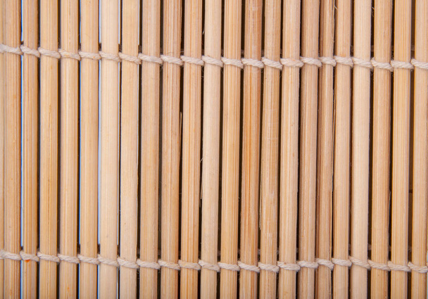 Bamboo mat wooden texture or background - Foto, afbeelding