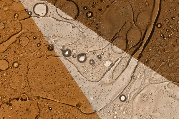 πετρελαιοκηλίδα υφή σε καφέ και μπεζ χρώμα φόντο - Φωτογραφία, εικόνα