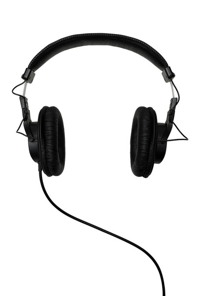 stereo studio monitoring professionnal headphones isolated on white background - Photo, Image