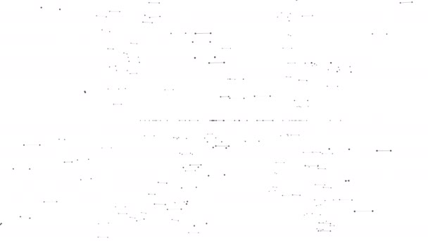 Approximation of horizontal line segments on the white background. - Footage, Video