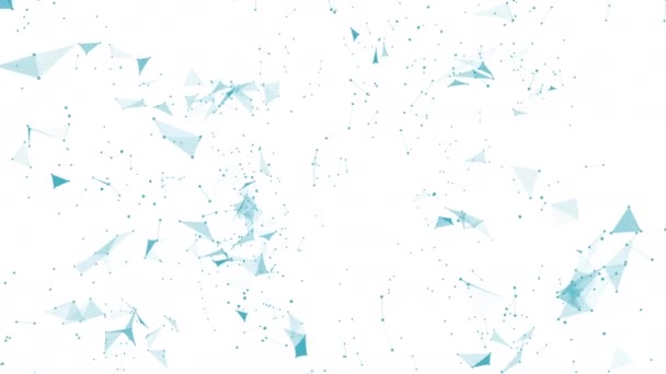 Kék vonalas szegmensek konstellációja fehér alapon. - Felvétel, videó