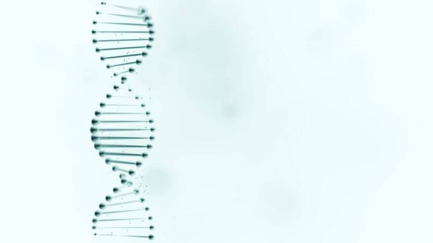 Filamento de ADN sobre fondo azul claro
. - Foto, imagen