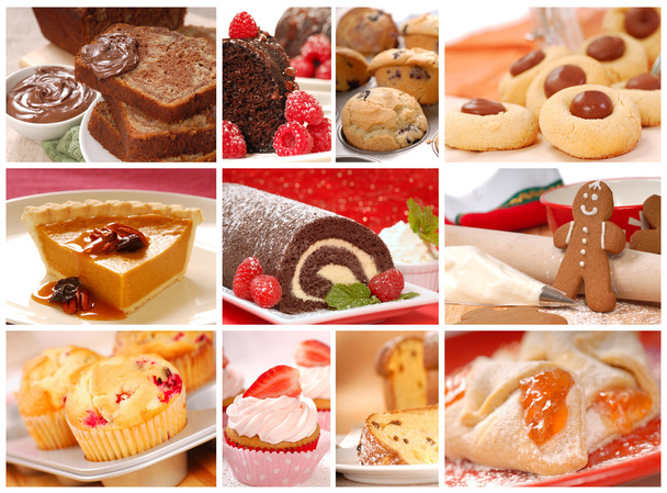 Collage montrant une variété de produits de boulangerie
 - Photo, image