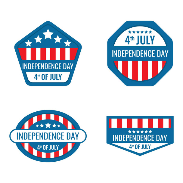 4th of July independence day vector.Happy 4th of July - Wektor, obraz
