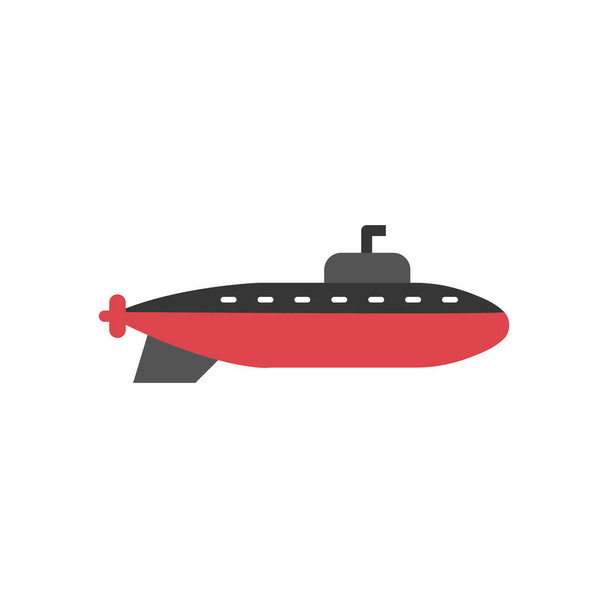 Submarine grafisch ontwerp template vector geïsoleerde illustratie - Vector, afbeelding