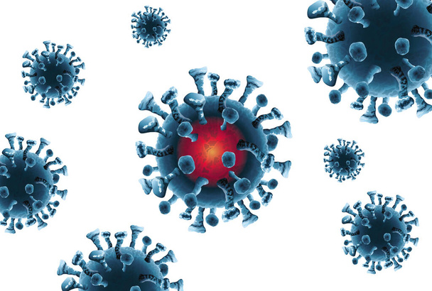 фон частинок пандемії корона вірусу
 - Вектор, зображення