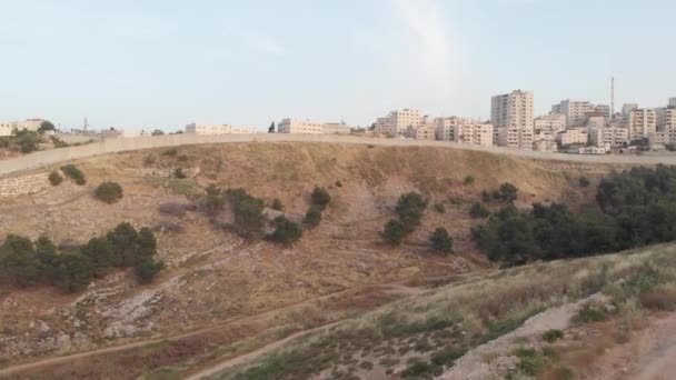 Drone View on sunset of the Anata Refugees Camp, Jeruzsálem, június, 2020 - Felvétel, videó