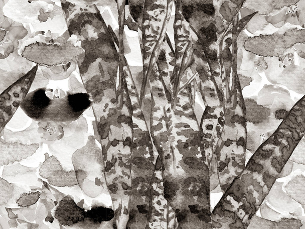 Екзотичні листя і шкіра змії Безшовний візерунок
. - Фото, зображення
