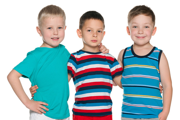 Три веселых маленьких мальчика
 - Фото, изображение