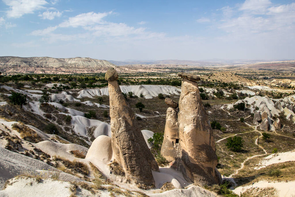 Volcanic rocks landscape at Cappadocia Turkey - Photo, Image