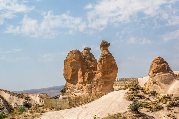 Volcanic formations in Turkey's Cappadocia. - Fotó, kép