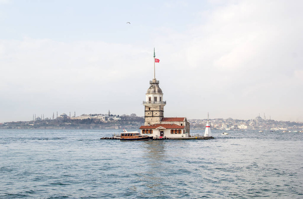 Leander-torony Isztambulban, Törökország - Fotó, kép