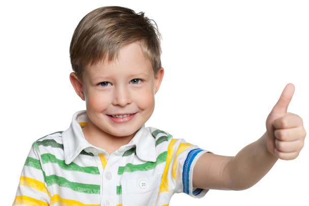 Веселий дошкільного хлопчик
 - Фото, зображення