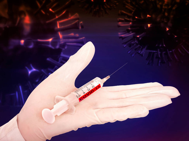 Vaccino polmonite sars virus a portata di mano nel guanto medico
 - Foto, immagini
