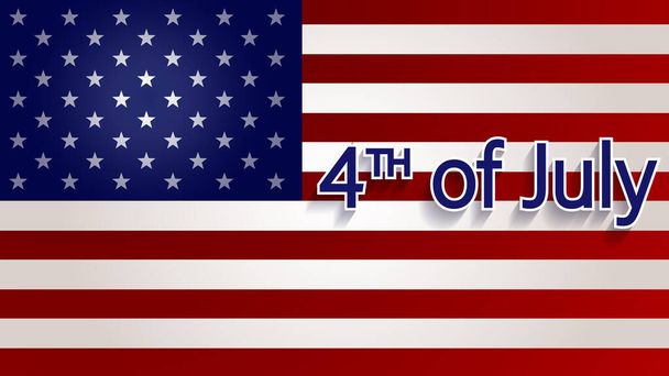 Fourth of July Independence Day. Vector illustration. - Vector, afbeelding