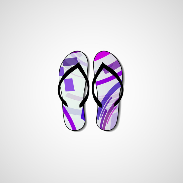 Abstract illustration on flip flops - Вектор, зображення