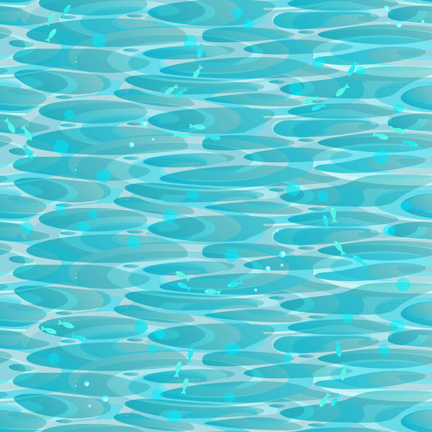 Vector aqua background with blue sea water depicted on it. - Vector, Image