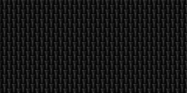 Tumma musta Geometrinen ruudukko tausta. Moderni tumma abstrakti saumaton rakenne
 - Valokuva, kuva