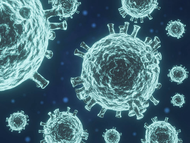 абстрактна ілюстрація коронавірусу
 - Фото, зображення