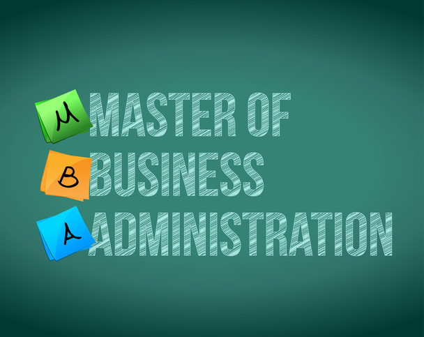 master of business administration message - Photo, Image